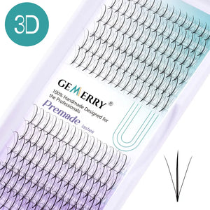 3D Spiked Lashes Pre-Made Fans - GEMERRY