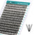 GEMERRY Lash Clusters 280pcs 40D DIY Eyelash Extension D Curl Individual Lash Cluster Natural Eyelash Extension Mixed Tray Reusable Handmade Home Application (40D-0.07D-10-18MIX) - GEMERRY