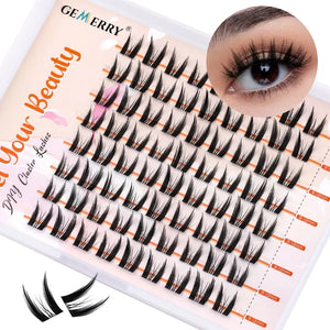 Clear Band Lash Clusters Lightweight