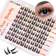 Clear Band Lash Clusters Lightweight