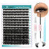 GEMERRY DIY Lash Extension Kit for Beginners 280 PCS Individual Lash Cluster Kit 0.07D 10-18 MIX Eyelash Extension Kit Lash Glue for Eyelash Extensions(80D-0.07D,10-18MIX-KIT)(80D-0.07D,10-18MIX-KIT)
