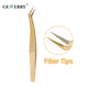 GLW 02 Fiber Tip Angled Tweezers - GEMERRY