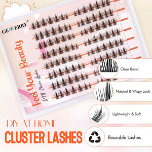 Invisible Lash Clusters Natural and Wispy