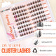 Invisible Lash Clusters Natural and Wispy