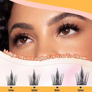 Invisible Lash Clusters Natural and Wispy