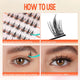 Invisible Lash Clusters Natural and Wispy