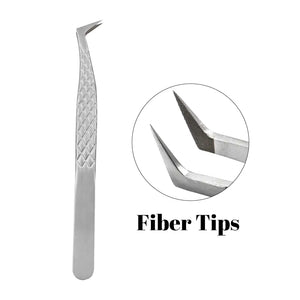 LW02 Fiber Tips Tweezers for Lash Extensions - GEMERRY