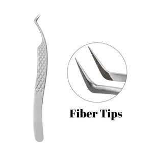 LW04 Lash Extensions Fiber Tip Tweezers - GEMERRY