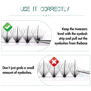 3D Spiked Lashes Pre-Made Fans - GEMERRY