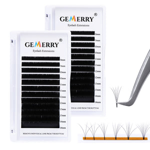 2 Trays Easy Fan Volume Lashes - GEMERRY