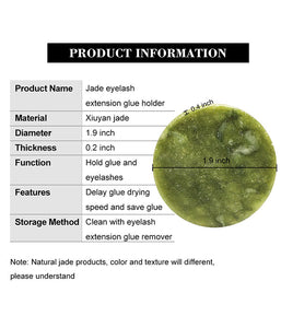 Jade Eyelash Extension Glue Holder 2pcs - GEMERRY